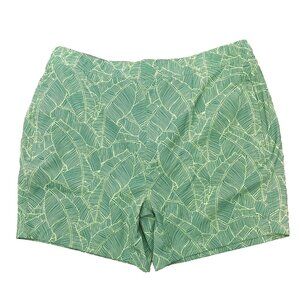 Mack Weldon Swim Trunks Shorts Men Size XXL 2XL Succulent Tropic Green 6" Inseam